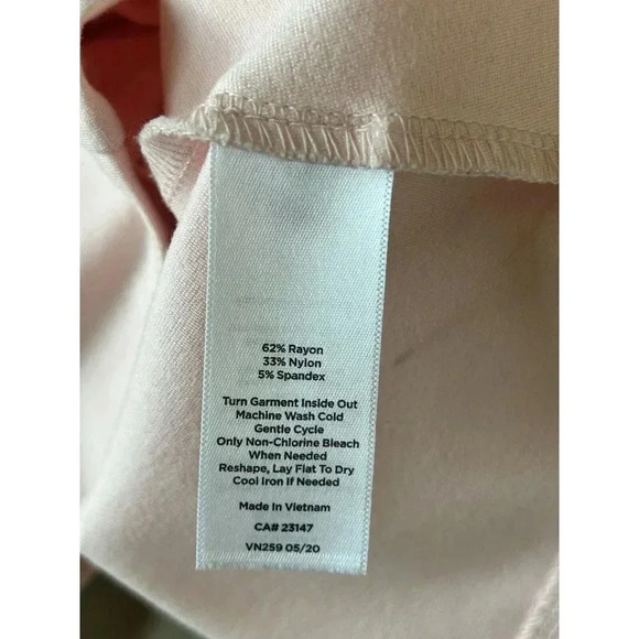 Talbots Pink Peplum Preppy Work Pink Top L Brass Buckle - Picture 10 of 10